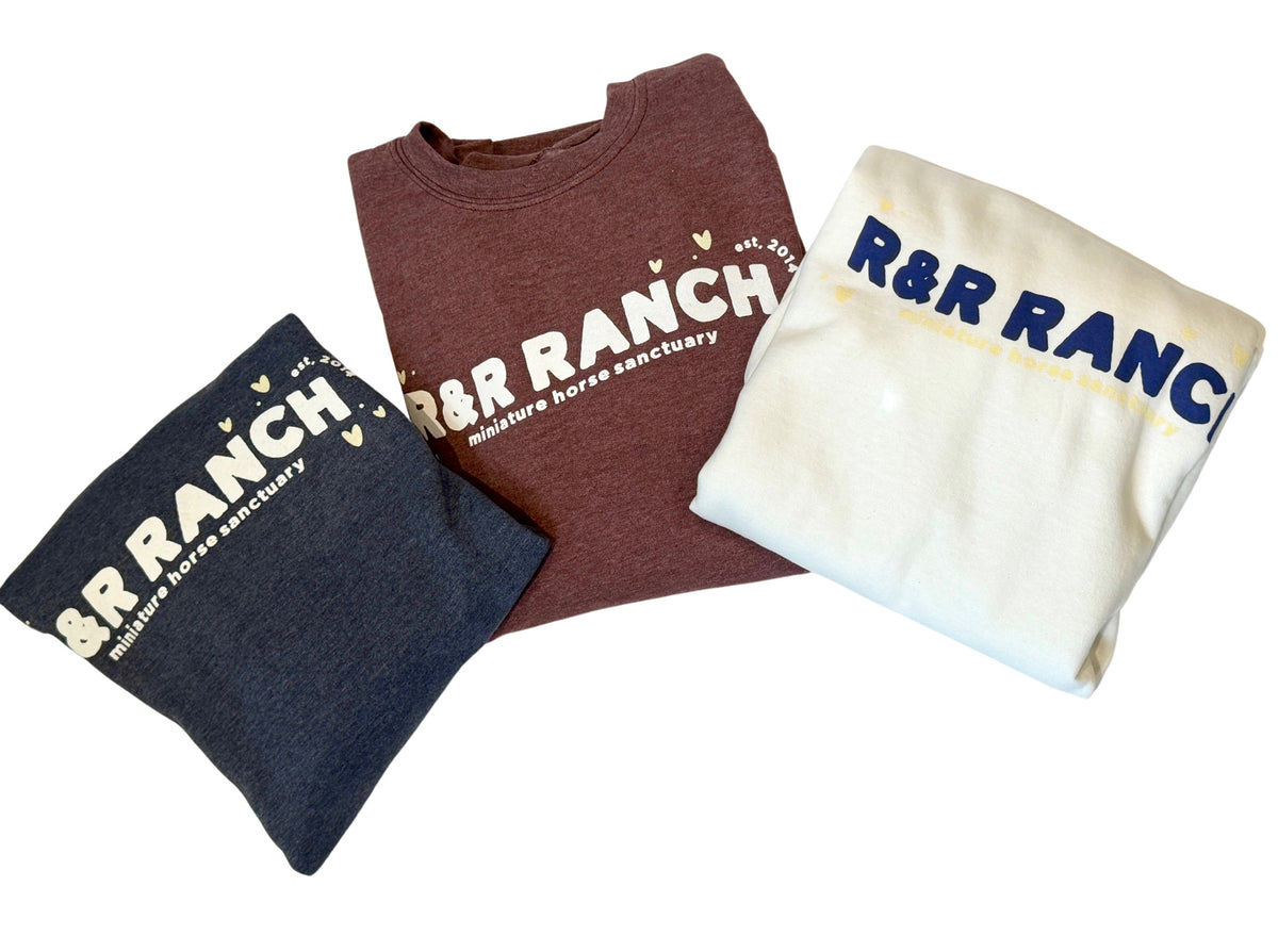 Rr Ranch Logo R&R Ranch Sweatshirt – R&R Ranch Miniature Horse Sanctuary